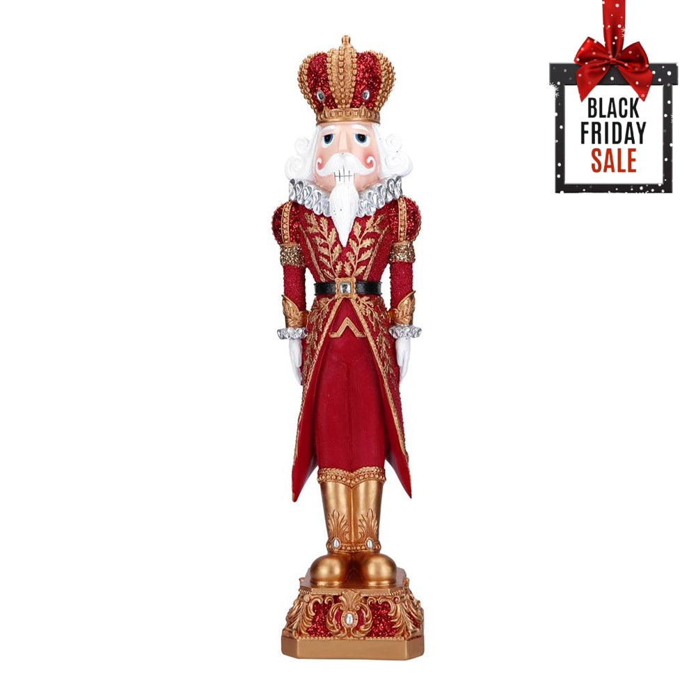 Χριστουγεννιάτικος Πολυρεζίν Στρατιώτης Κόκκινος 16x15x61,5cm