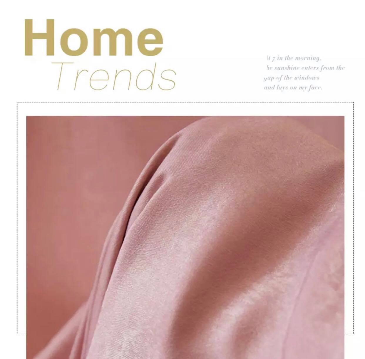 Velour Satin Κουρτίνα Ροζ 80% Σκίασης Με Τρέσα Υ270x2Φ80cm 341-10