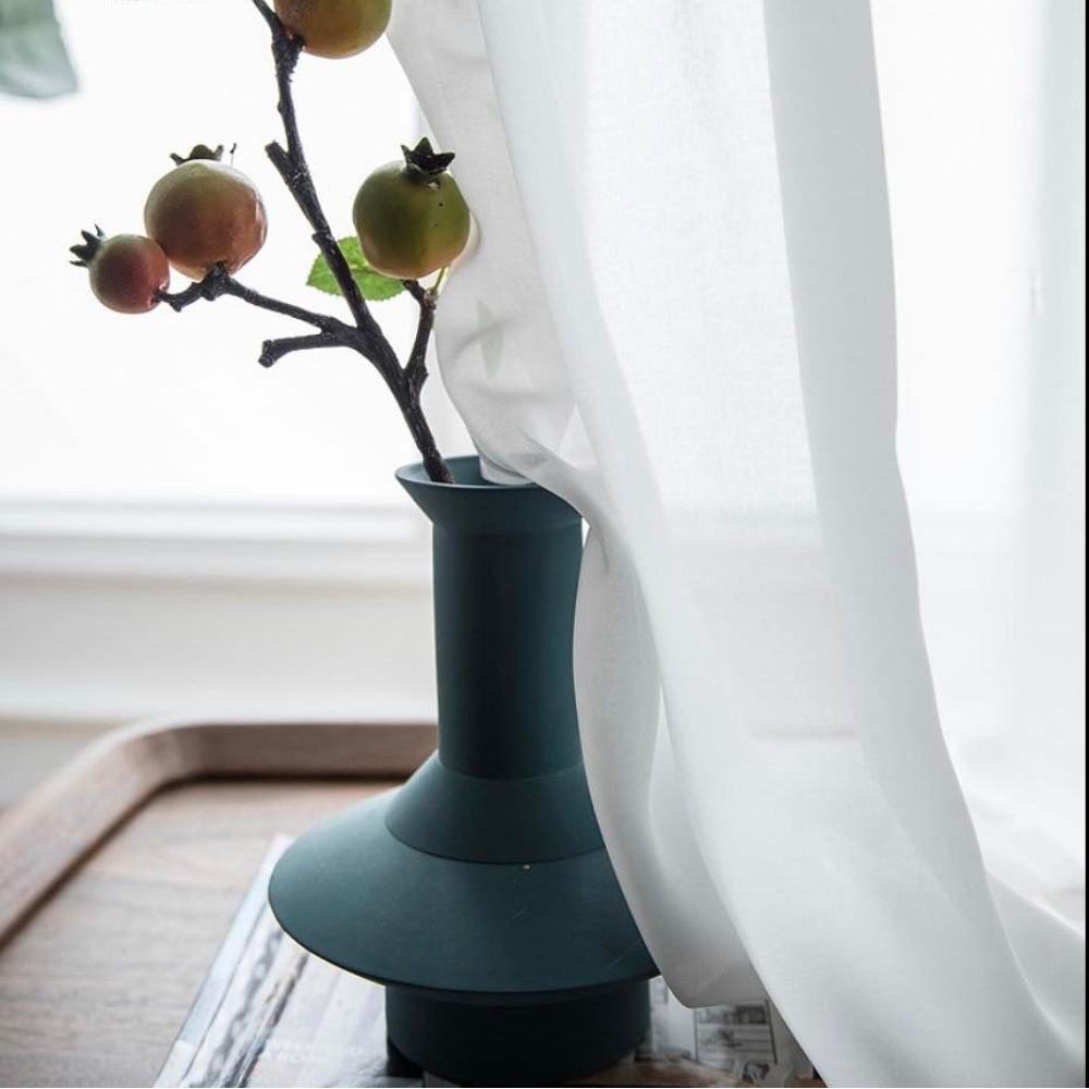 Velour Satin Κουρτίνα Λευκή 80% Σκίασης Με Τρέσα Υ270xΦ280cm 341-12