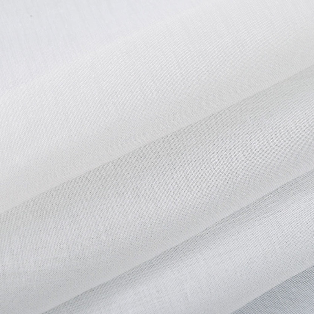 Island Λευκή Κουρτίνα Τούλι Ημιδιάφανη Με Τρέσα Υ270xΦ280cm 342-12