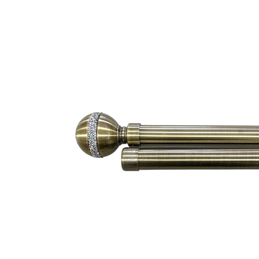 Διπλό Κουρτινόξυλο Χρυσό 160 εώς 310 cm 28mm D-YQ-032