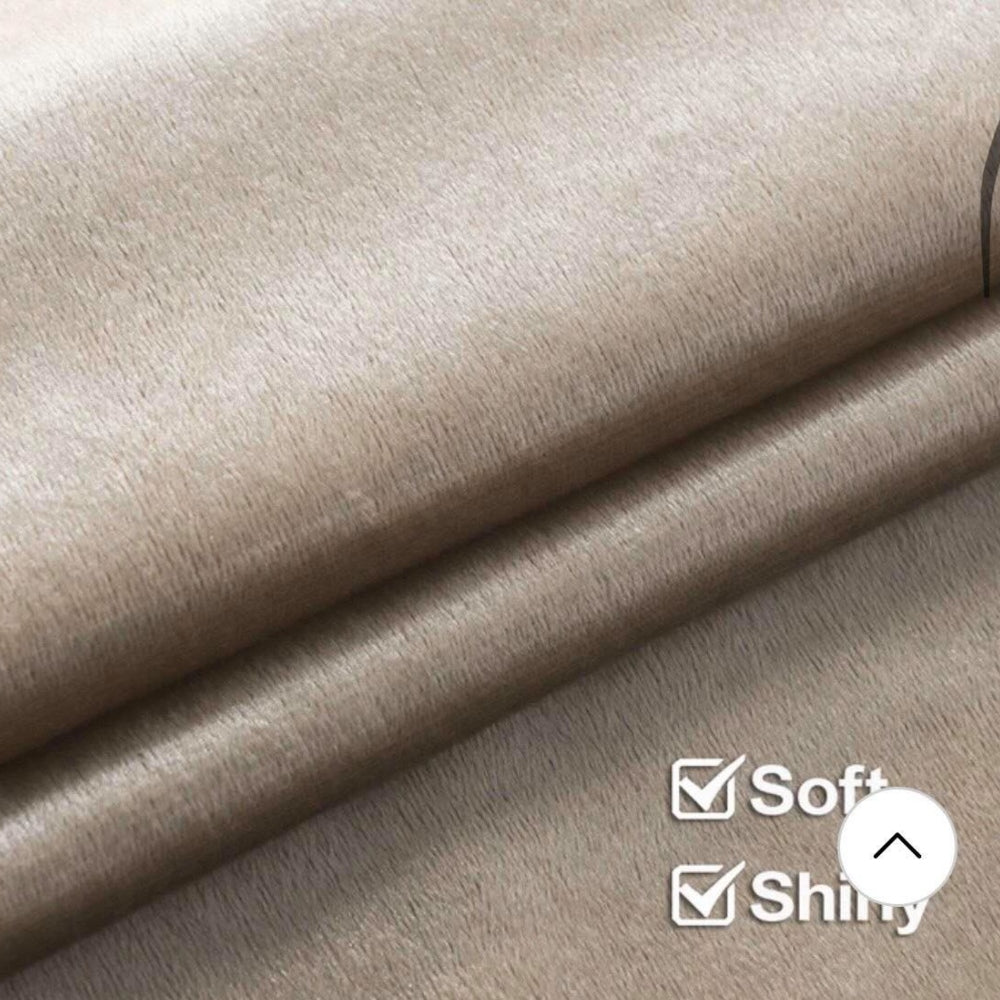 Velour Soft Κουρτίνα Σκίασης Μπεζ Με Τρέσα Υ270xΦ280cm 596-1