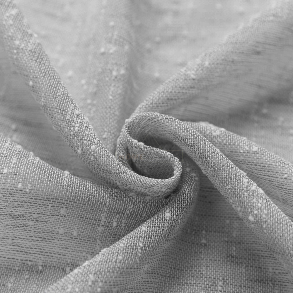 Κουρτίνα Ημιδιάφανη Λινή Γκρι Με Κρίκο 270x290cm A6023-23