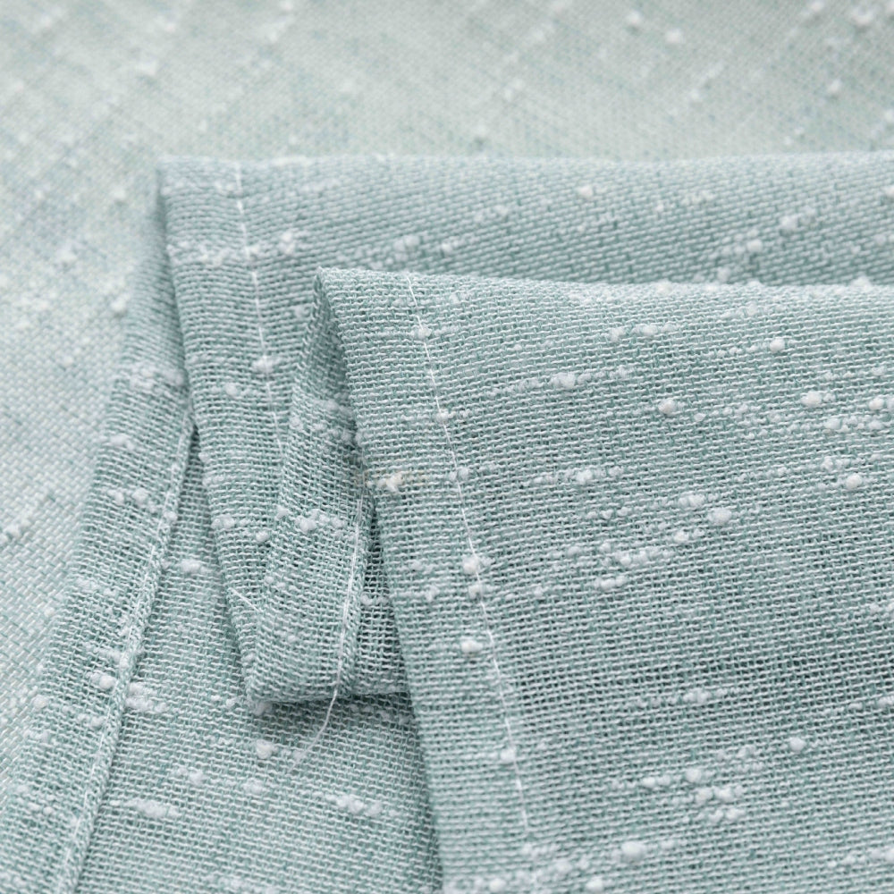 Κουρτίνα Ημιδιάφανη Λινή Πετρόλ Με Κρίκο 270x290cm A6023-26