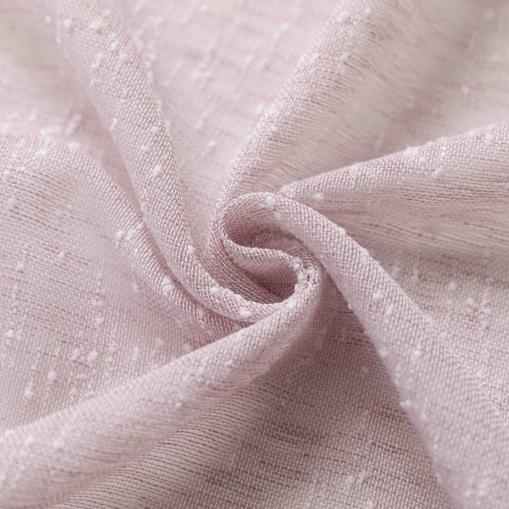 Κουρτίνα Ημιδιάφανη Λινή Ροζ Με Κρίκο 270x290cm A6023-27