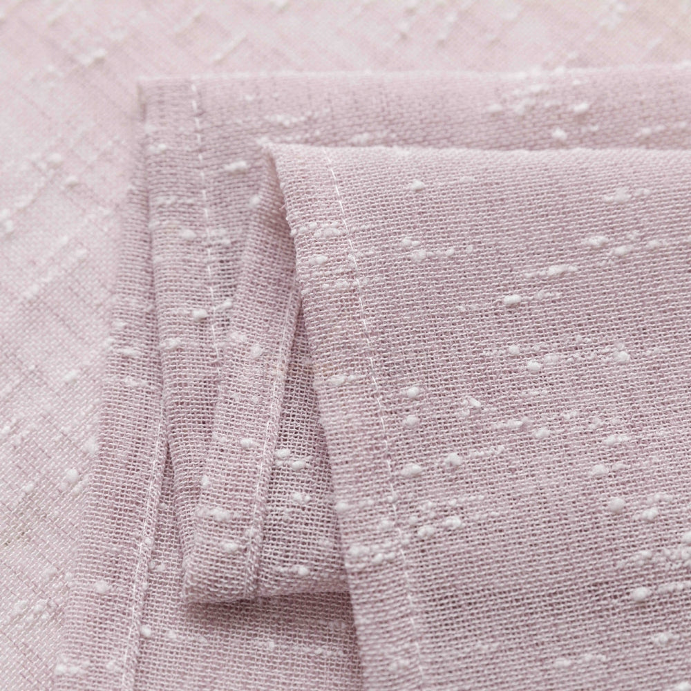 Κουρτίνα Ημιδιάφανη Λινή Ροζ Με Κρίκο 270x290cm A6023-27