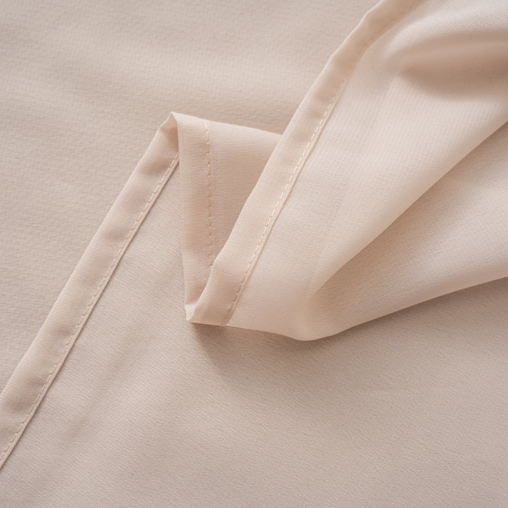 Κουρτίνα Ημιδιάφανη Βουάλ Μπεζ Με Κρίκο Υ270xΦ270cm A6030-8