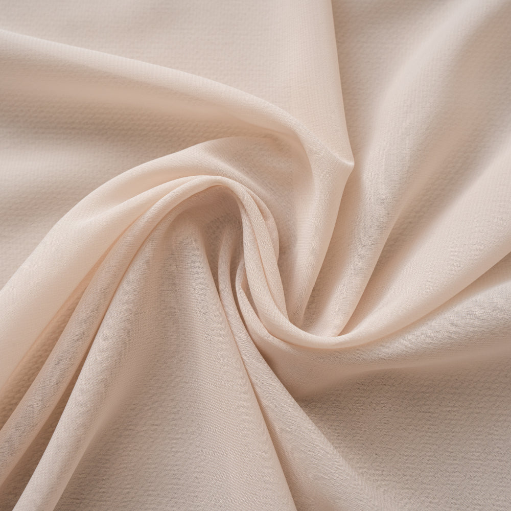 Κουρτίνα Ημιδιάφανη Βουάλ Μπεζ Με Κρίκο Υ270xΦ270cm A6030-8