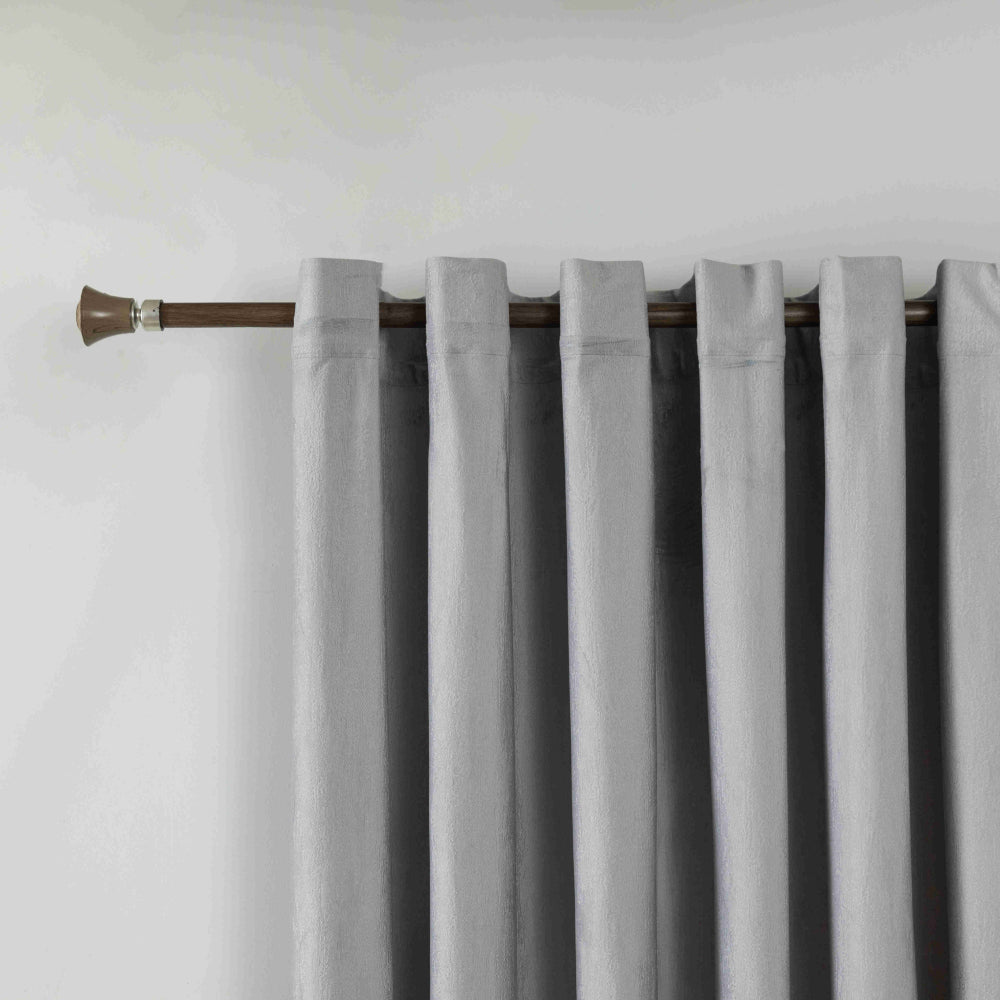 Κουρτίνα Σκίασης Ζακάρ Γκρι Με Κρίκους 270x255cm 8035-11