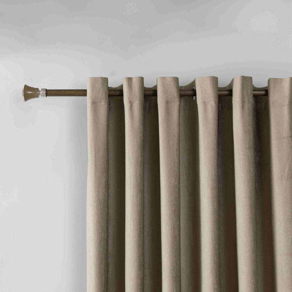 Κουρτίνα Σκίασης Ζακάρ Μόκα Με Κρίκους 270x255cm 8035-4