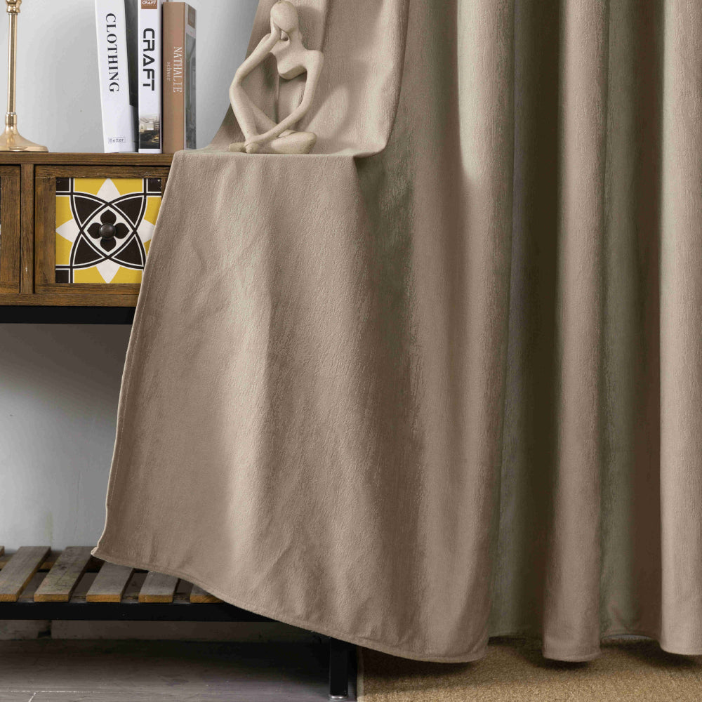 Κουρτίνα Σκίασης Ζακάρ Μόκα Με Κρίκους 270x255cm 8035-4