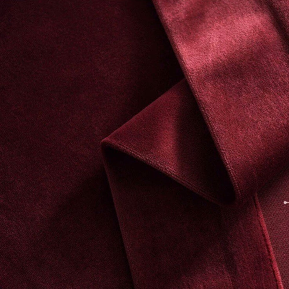 Velvet Κουρτίνα Σκίασης Μπορντό Με Τρέσα Υ270xΦ280cm 910-2