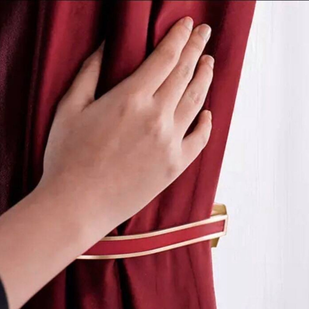 Velvet Κουρτίνα Σκίασης Μπορντό Με Τρέσα Υ270xΦ280cm 910-2