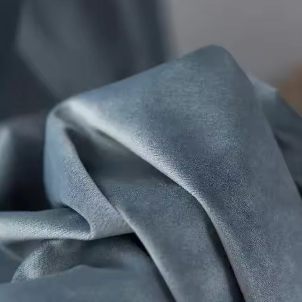 Velvet Κουρτίνα Σκίασης Μπλε με Τρέσα 270x280cm 910-7