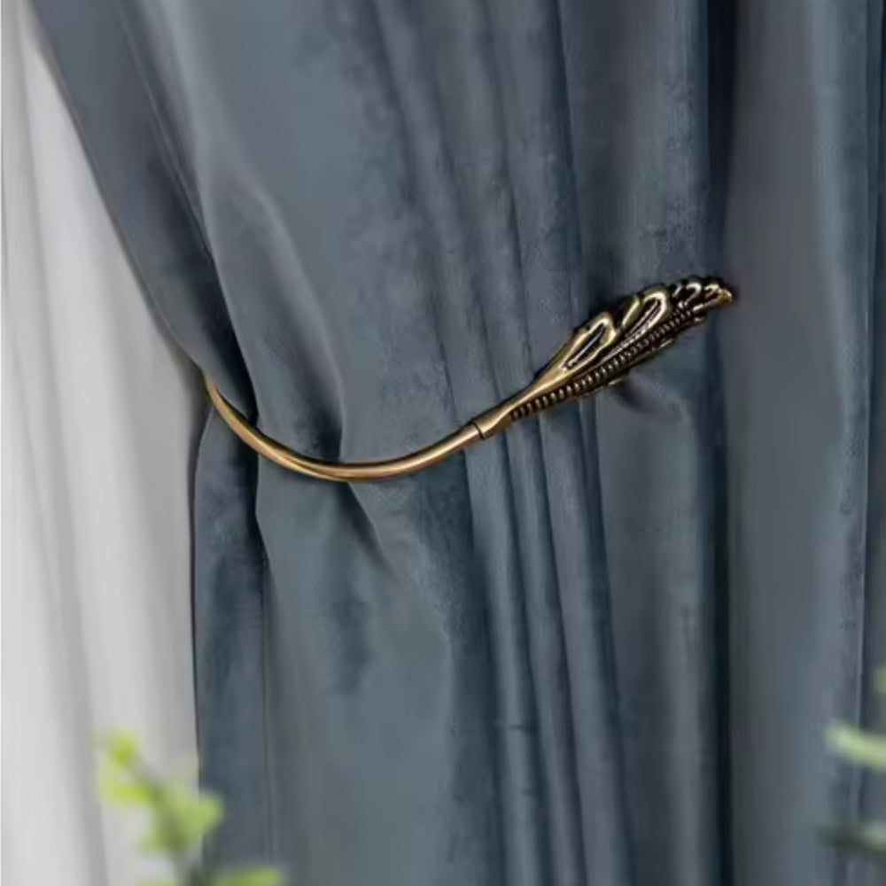 Velvet Κουρτίνα Σκίασης Μπλε με Τρέσα 270x280cm 910-7