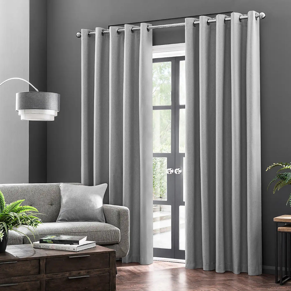 Paris Κουρτίνα Σκίασης Mid Grey Με Κρίκο Υ270xΦ280cm A431-31