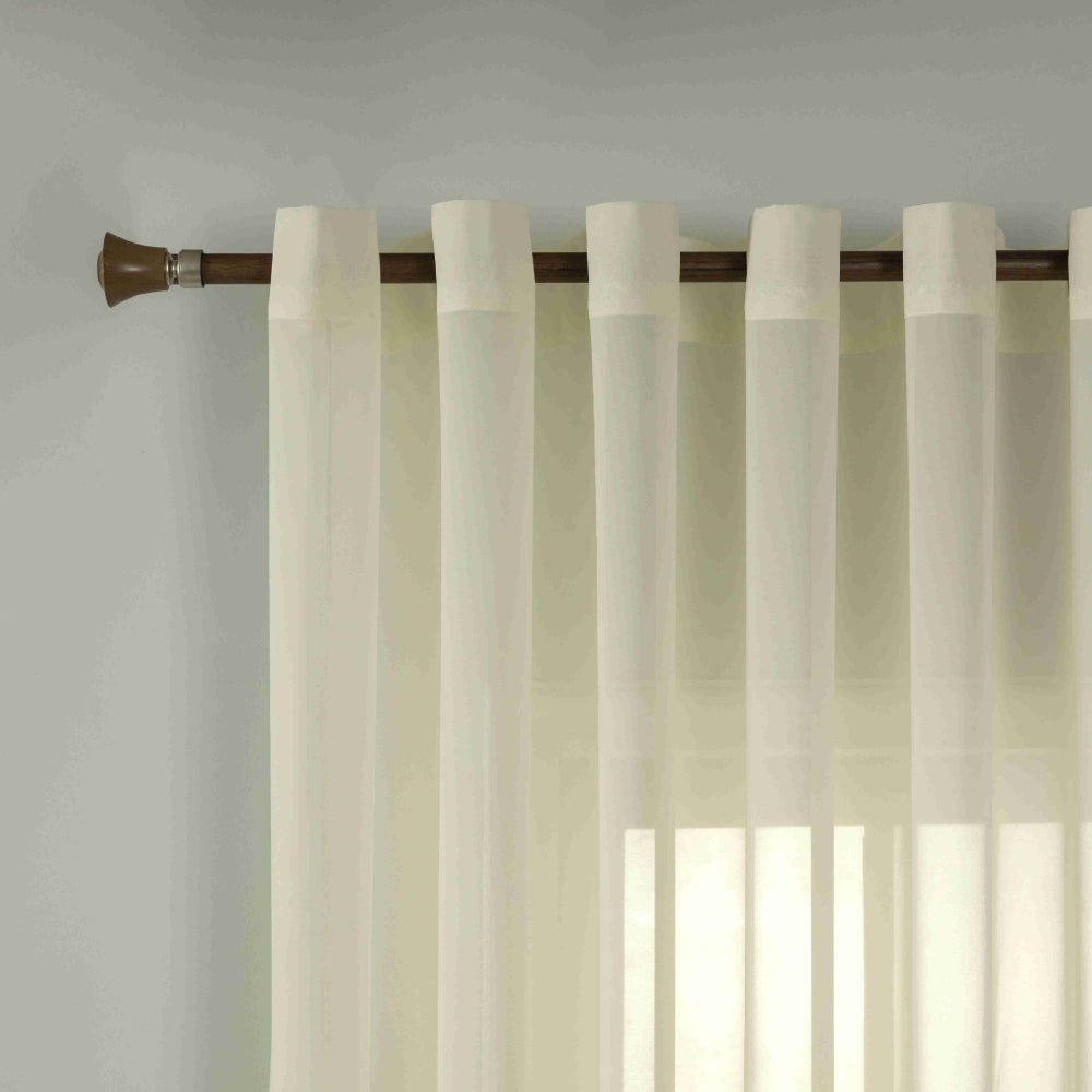 Κουρτίνα Ημιδιάφανη Βουάλ Γκρι Με Κρίκο Υ270xΦ270cm A6030-3