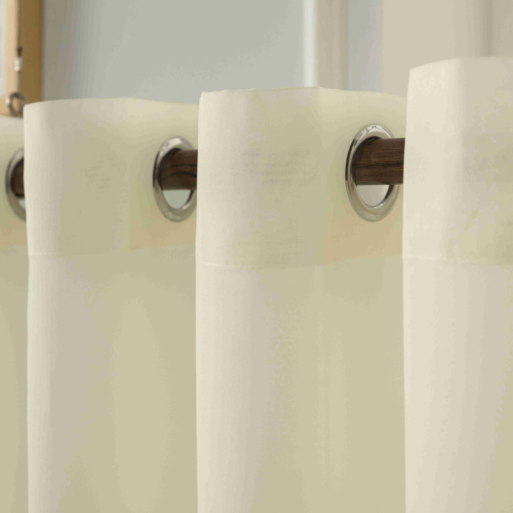 Κουρτίνα Ημιδιάφανη Βουάλ Γκρι Με Κρίκο Υ270xΦ270cm A6030-3