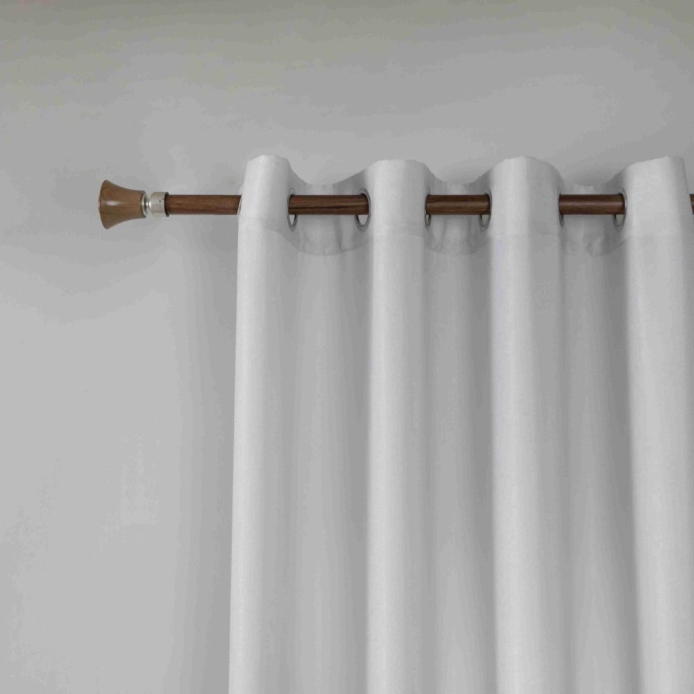 Velour Satin Κουρτίνα Ανοιχτό Γκρι 80% Σκίασης Με Κρίκο Υ270xΦ280cm A6341-17