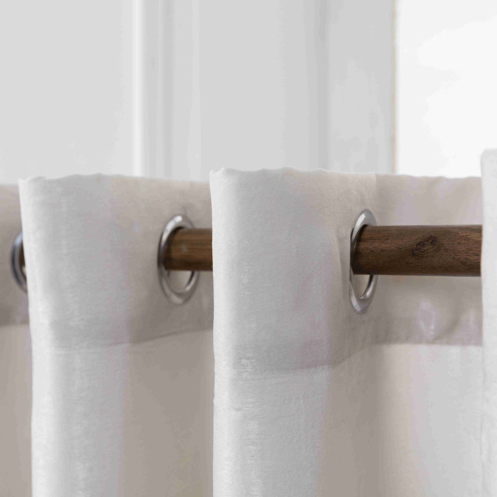 Velour Satin Κουρτίνα Γκρεζ 80% Σκίασης Με Κρίκο Υ270xΦ280cm A6341-20