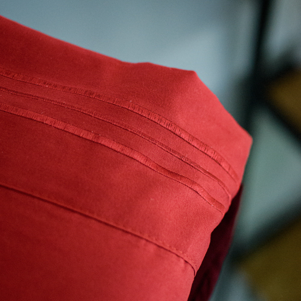 Σετ Σεντόνια Υπέρδιπλα Μπορντό Με Λάστιχο 180x200+30cm 4τμχ Microcotton 912-6