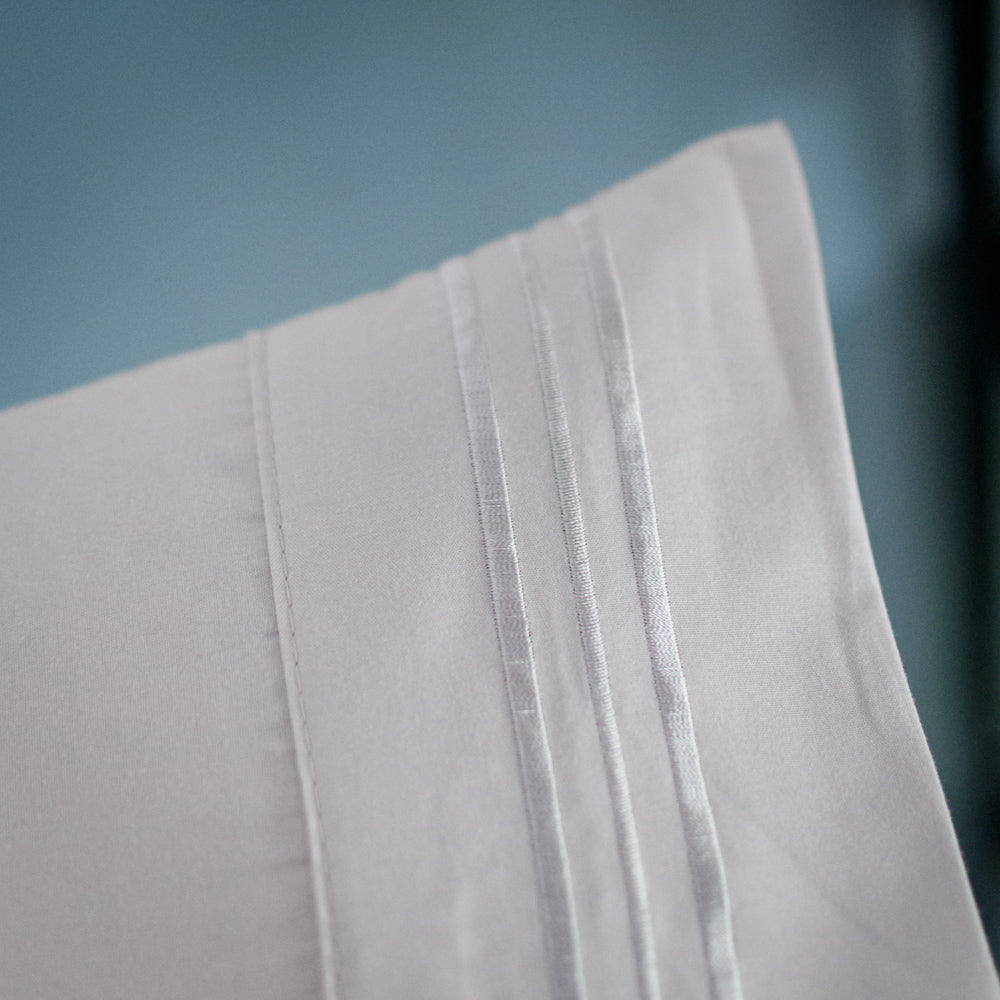 Σετ Σεντόνια Υπέρδιπλα Γκρι Με Λάστιχο 180x200+30cm 4τμχ Microcotton 912-4