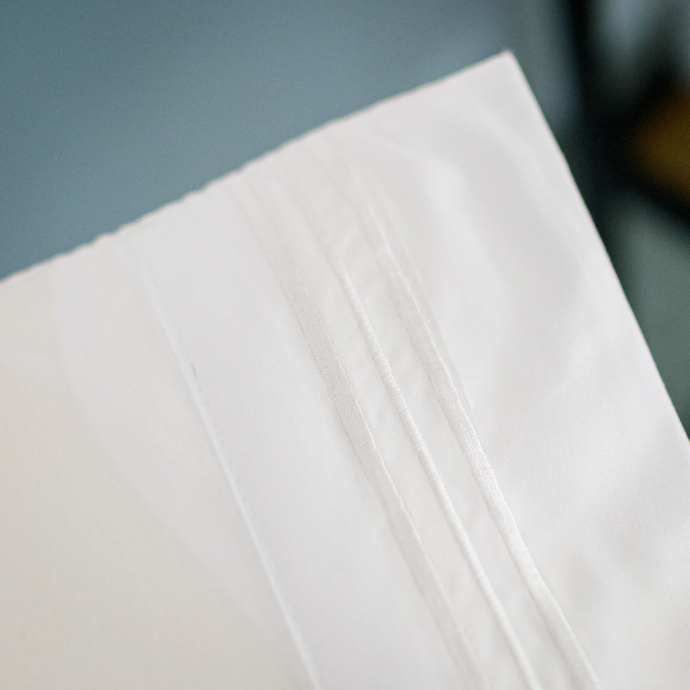 Σετ Σεντόνια Ημίδιπλα Λευκό Με Λάστιχο 100x200+30cm 3τμχ Microcotton 913-8