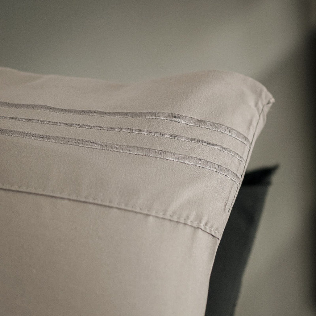 Σετ Σεντόνια Υπέρδιπλα Γκρι Σκούρο Με Λάστιχο 180x200+30cm 4τμχ Microcotton 912-7