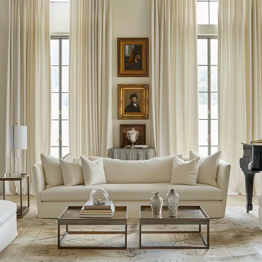 Velvet Κουρτίνα Σκίασης Εκρού με Τρέσα Υ270xΦ280cm 910-7