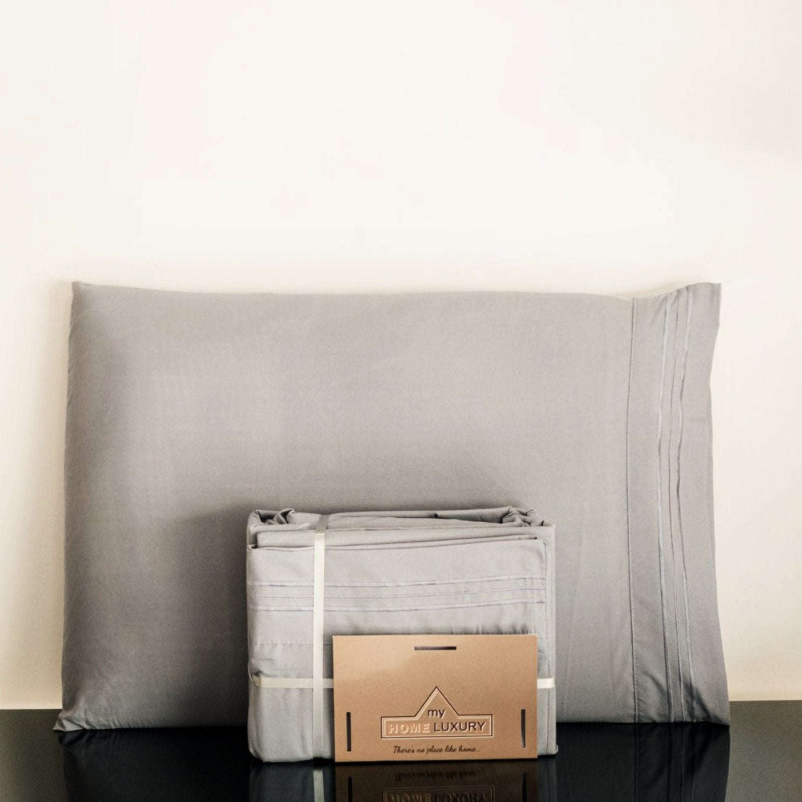 Σετ Σεντόνια Υπέρδιπλα Γκρι Σκούρο Με Λάστιχο 180x200+30cm 4τμχ Microcotton 912-7