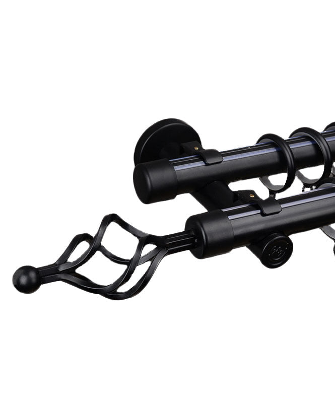 Σφαίρα Μαύρο Διπλό Inox Κουρτινόξυλο Με Άνοιγμα 160 έως 310 cm 28mm D141-16310